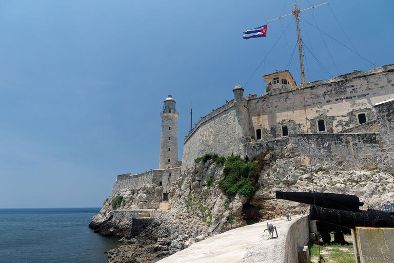 Havana’s famed Castillo de los Tres Reyes del Morro has defended the city since the 16th century. (Photo by Emmanuel Huybrechts.) Havana’s famed Castillo de los Tres Reyes del Morro has defended the city since the 16th century. (Photo by Emmanuel Huybrechts.)